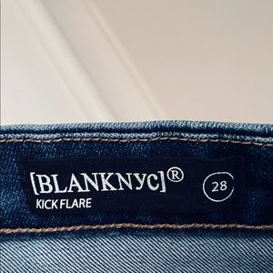 NEW Pair of blanknyc jeans decorated bootleg,  28